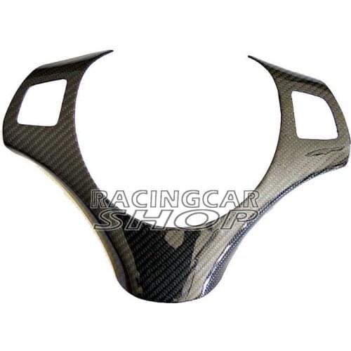 Real Carbon Fiber Steering Wheel Trim Cover for BMW E87 1-series B274Y