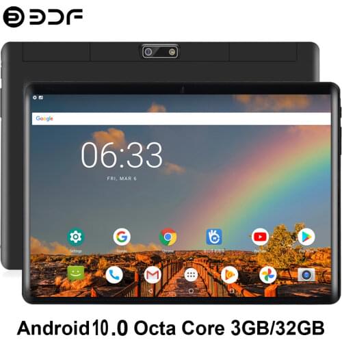 New Arrival 10.1 Inch Octa Core Android 9.0 Tablet Pc 3G 4G LTE Phone Call Tablets Dual 4G SIM Cards Google GPS WiFi Bluetooth