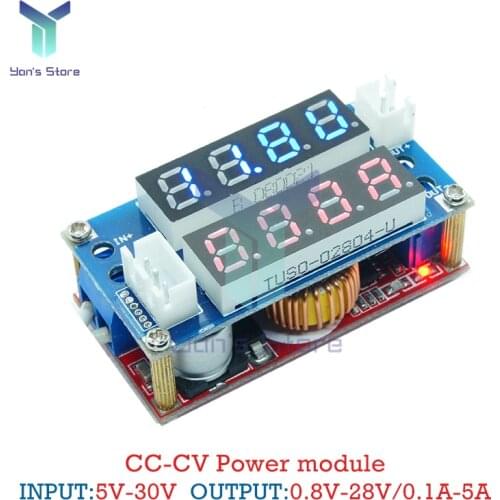 Dropship 5A 75W Constant Current Voltage Regulated Converter Digital Display Power Supply Adjustable Step-down Module DC 5-35V