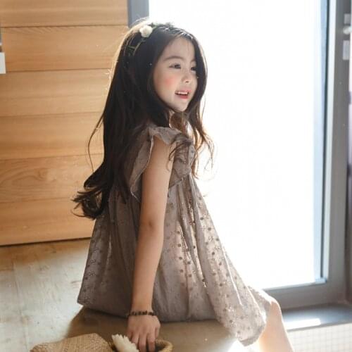 Sisters Summer Lace Dresses Girl 4 6 810 12 years Embroidery Cotton Toddler Baby Teenage Princess Clothes