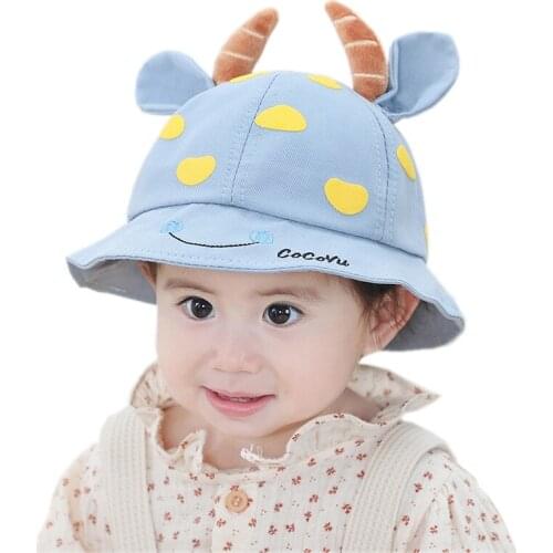 Baby Girl Hat For Newborn Baby Cartoon Bucket Hat For Girls Children Sunhat Boy Outdoor Sun Hats Child Boy Caps Summer Kids Cap