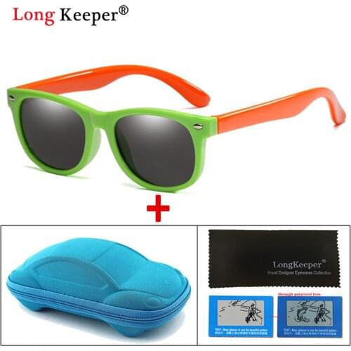 Polarized Kids Sunglasses Silicone Flexible Children Sun Glasses UV400 Fashion Boy Girls Baby Shades Vintage Eyewear with Boxes