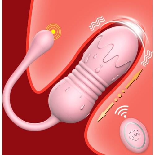 Telescopic Vibrator for Women Vaginal Ball Remote Control Vibrating Egg Clitoral Stimulator G-Spot Massage Bullet Dildo Vibrator