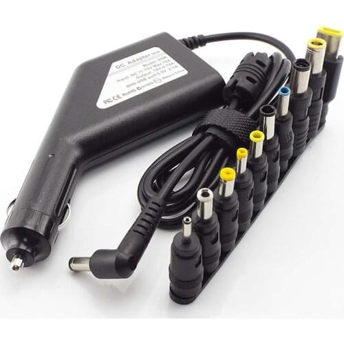 DC Power Supply 19V 4.74A 90W Universal Laptop Adapter Car USB Charger with 10 Tips Notebook Connectors 20V 4.5A 19.5V 4.62A