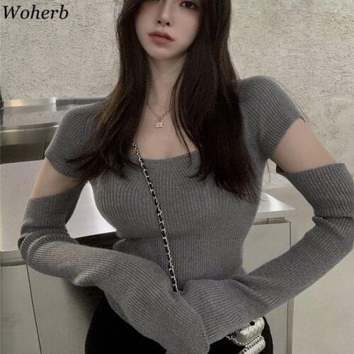 Женские однотонные футболки Woherb China At AliExpress