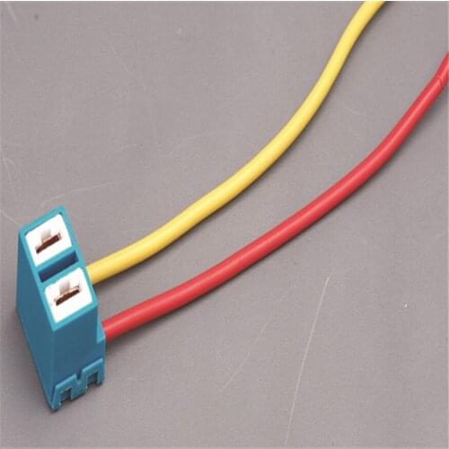 Yierxjwshx 1PCS H7 Headlight Fog Light Ceramic Wiring Harness With Pre-wired Sockets Bulb Holder Adapter Connector