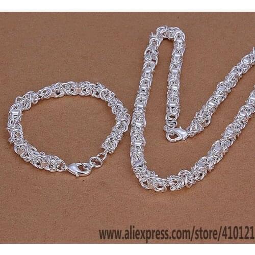 S029 Hot Sale Silver Color Jewelry,Wholesale Fashion Jewelry Elegant Charms High Quality Fashion Set Dragon Head And Shrimp Lock