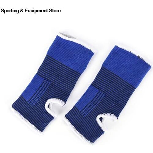 1 Pair of Elastic Ankle Support Brace Compression Wrap Sleeve Bandage Foot Protection Sports Relief Pain