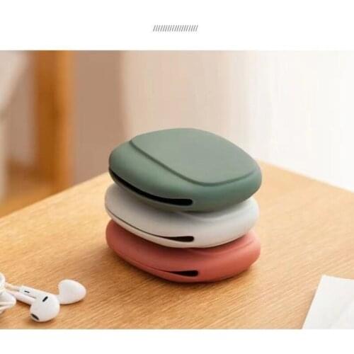 1pcs Silica Gel Earphone Storage Box Can Be Used To Store Wired Earphone, Data Cable and Other Mini Portable Storage Bags