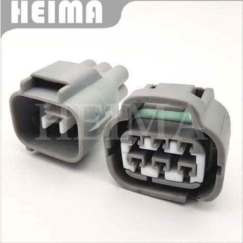 10-30sets 6 pin male female accelerator throttle pedal plug auto electrical connector for Toyota Lexus 7282-7064-40 7283-7064-40