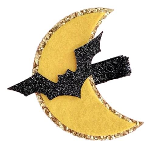 2021 New Halloween party bat moon hairpin Cutting Dies Wooden Knife Die Compatible With Most Manual Die Cut Cutters