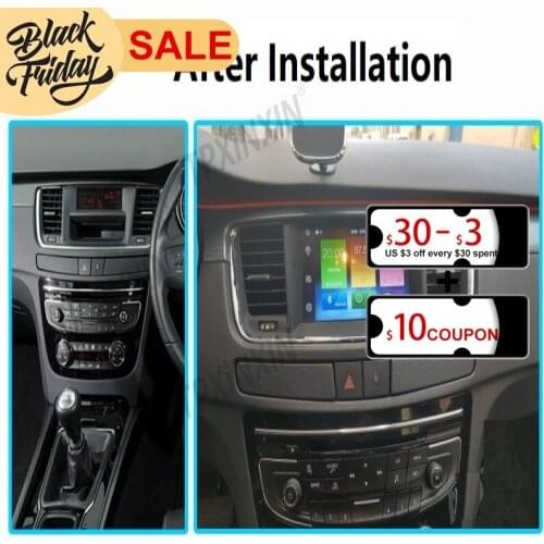 Android 10.0 Carplay PX6 4G+64G IPS Radio For Peugeot 508 2011-2017 Car GPS Navigation Auto Audio Stereo Recorder Head Unit DSP