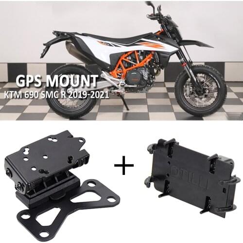 For 690 SMC R 2019-2021 Motorcycle Navigation Bracket Mobile Phone GPS Plate Bracket Support Phone Holder