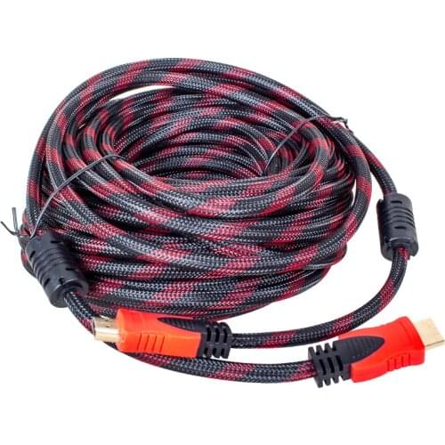 HDMI CABLE 15 METERS BRAIDED BOXED POWERMASTER (1.4 V - 3D)