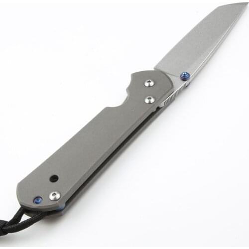 CR 21st Anniversary Tanto D2 Blade Titanium Handle Pocket Folding Knife Hunting Tactical Survival Tool Fishing Knifes Knives