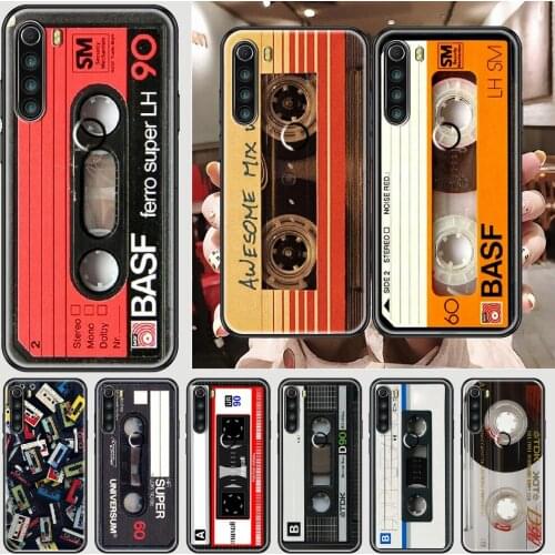 Classical Old Cassette Phone case For Xiaomi Redmi Note 7 7A 8 8T 9 9A 9S K30 Pro Ultra black fashion shell soft waterproof