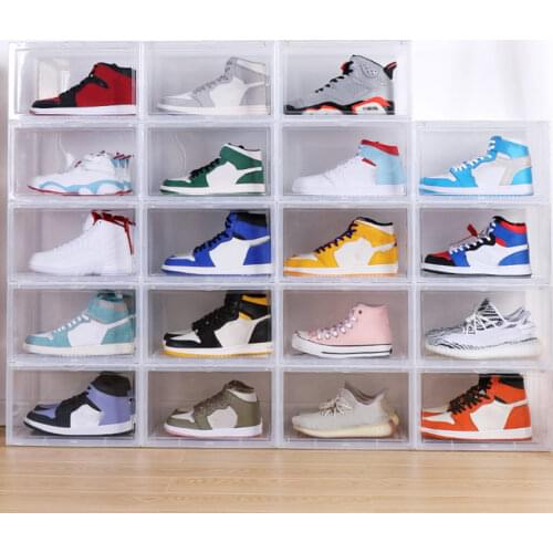 Shoe Box Display Collection Storage Box Transparent Shoe Sneakers Storage Drawer Style Acrylic Shoe Box FPing