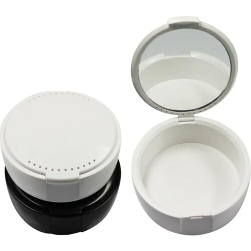 CE/FDA Approved DB15 Dental Retainer Box with Mirror Denture Box White and Black Colors