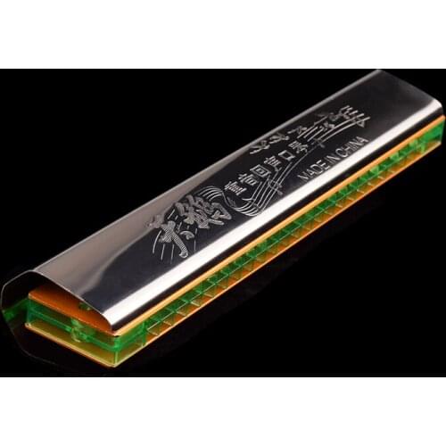 Swan Echoing Harmonica 24 Holes C Key Aluminum Board Stainless Steel Cover Board Harmonica In Paper Box Musical Harps