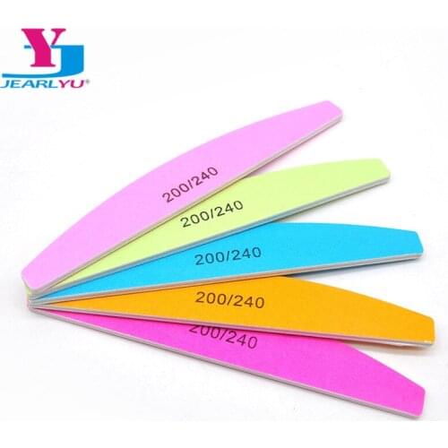 5Pcs/lot Nail File Buffer Washable Sanding File Vijlen Nails Polish 200/240 Manicure Pedicure Nails Accessories Buffing Art Tool