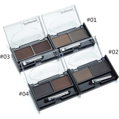MYG 4 Colors waterproof Eyebrow powder long-lasting Eye Shadow EyeBrow Palette + Eyebrow Brush