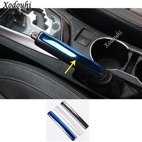 For Toyota Corolla Altis 2017 2018 2019 Car Body Sticker Armrest Handrail Trim Frame Handbrake Handle Cover Parking Brake 1pcs