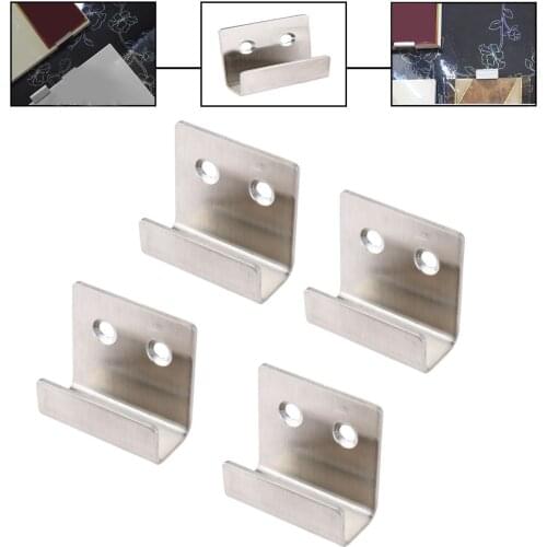 5Pcs/lot 11mm 16mm Stainless Steel Wall Hanger Ceramic Tile Display Hanging Hook Bracket Rack Holder For Ceramic Tile Board