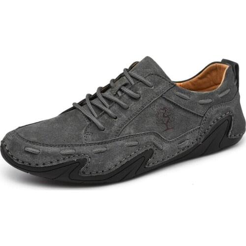 Outdoor 2020 New Fashion Comfortable Flat Casual Shoes Handmade Men Sneakers Breathable Loafers CC-459
