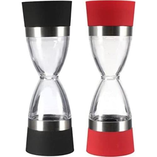 Dual Grind Pepper Salt Spice Seasonings Precision Grinder Mill Coarse Fine Grain N58A