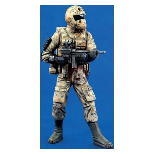 Assembly Unpainted 1/16 120mm Future Soldier officer 120mm Historical toy Resin Model Miniature Kit