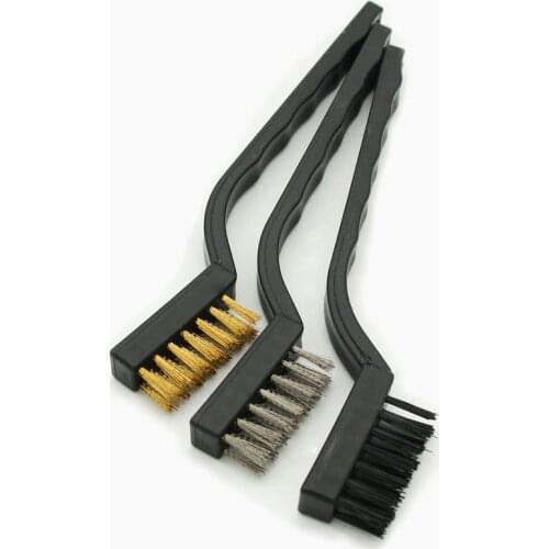 Stainless Steel Remove Rust Brushes Mini Brass Cleaning Polishing Detail Metal Clean Tools Home Kits Abrasive Tools 180mm/215mm