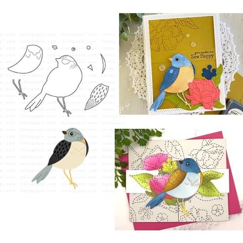 Feathered Friends Dies Scrapbooking Metal Cutting Dies Craft Embossing Make Paper Greeting Card Making Template Diy Handmade2021