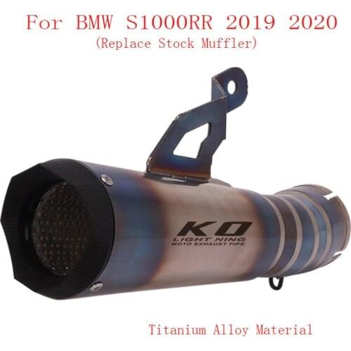 Slip on S1000RR Motorcycle Exhaust Baffle Pipe Muffler Escape Tip Silencer Pipe for BMW S1000RR 2019 2020