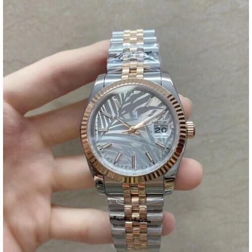 High Quality Women Automatic 36mm Watch All of Color dials Diamond Case 316 Stainles Band Fasion Wristwatch