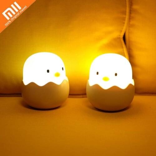 Xiaomi Silicone Chicken Egg LED Night Light Touch Sensor Child Baby Kids USB Charger Romantic Atmosphere Night Lamp Home Decor