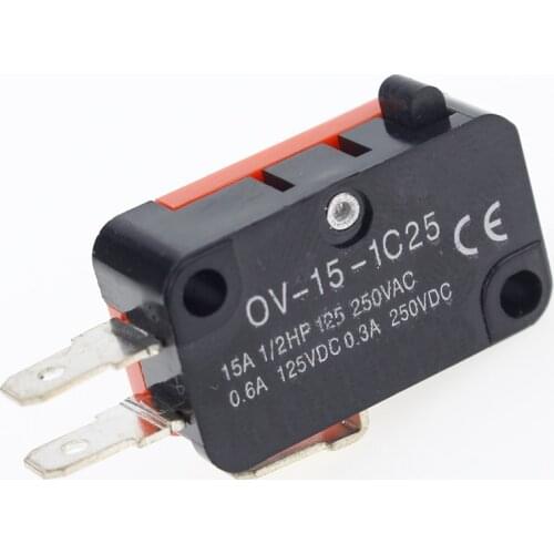 10pcs/lot Large micro switch V-15-1C25, silver point V-15-IC25 microwave oven, contact switch, copper point tact switch