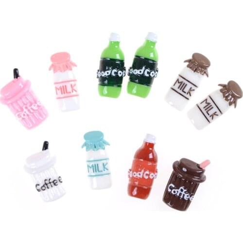 10Pcs/lot Mini Coffee Cup For Barbi Kitchen Room Food Drink Home Tableware Decors Miniature Doll House Cup Pretend Play Toy