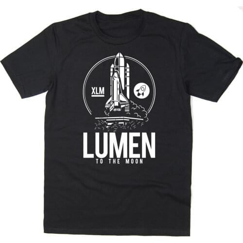 2019 Hot sale Free shipping Lumen To The Moon T-Shirt - BTC XLM Stellar Lumen - Bitcoin Crypto - 6 colours