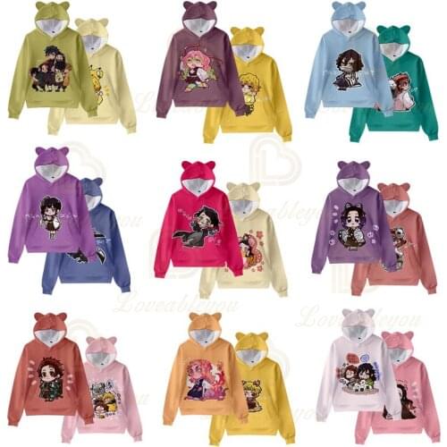 2020 New Kids Boys Hoodies 3d Print Cosplay Japanese Ghost blade Children Autumn Long Sleeve Demon Slayer Clothes