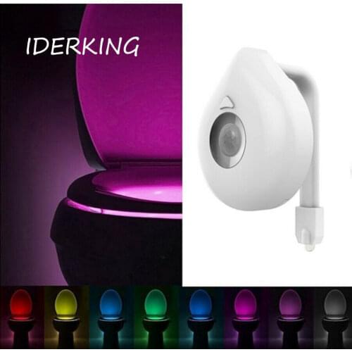 8 Color LED Toilet Light PIR Motion Sensor 8 Colors Toilet Seat Night Light Waterproof WC Backlight For WC LED Luminaria Lamp