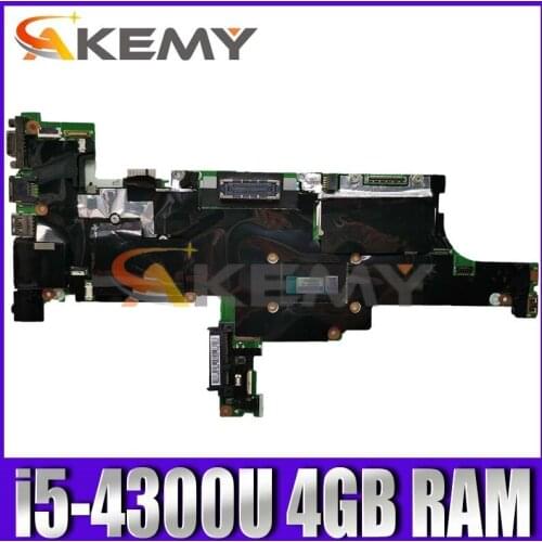 Akemy For Lenovo ThinkPad T440S laptop Mainboard NM-A052 Motherboard 4GB RAM with i5-4300U T440S motherboard mainboard test OK