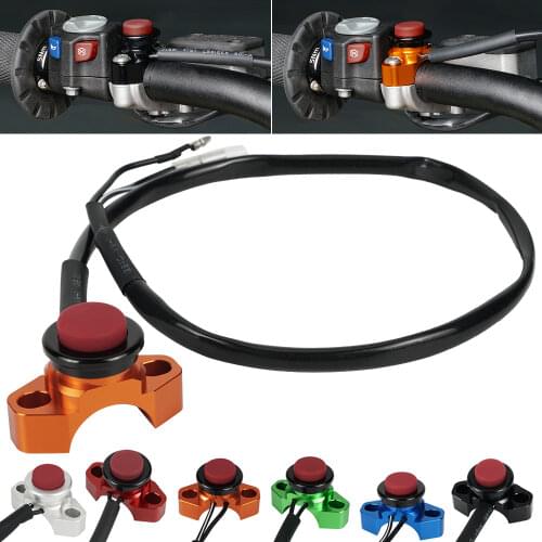 NICECNC Silver Engine Kill Starter Switch For Honda CR CRF CRX Kawasaki KX KXF KLX Suzuki RM RMZ Yamaha YZ YZF WRF FX BMW