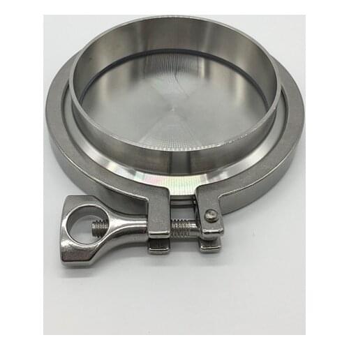 Free shipping 4'' 102MM OD Sanitary TriClamp Ferrule + End Cap + Tri Clamp + Silicon Gasket