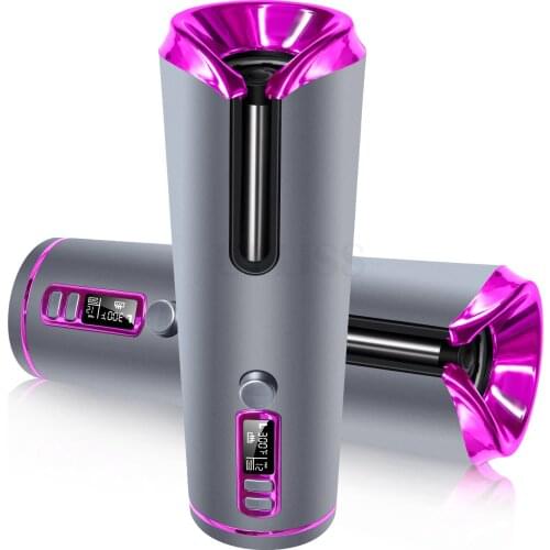 USB Wireless Automatic Hair Curler LCD Display Anti-scalding Professional Ceramic Curling Iron Hair Salon Curling Roller Styler