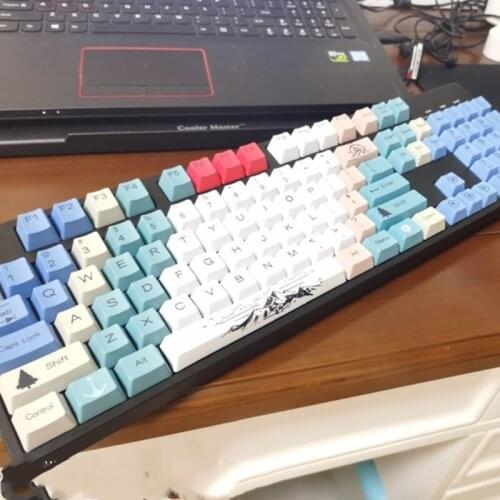Personality 108Key PBT Keycaps Mountaineering Theme OEM Profile DYE-SUB Keycap for cherry Switch Mechanical Keyboard