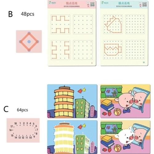 T5EC Interactive Montessori Toy Stimulation Drawing Paper Toys Early Learning Toy Gift for Baby Kids Pen Using Training Toy