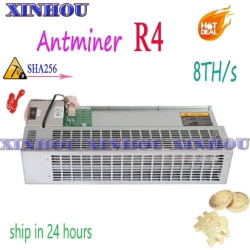 Used Asic miner Antminer R4 8TH/s Silent miner designed for home use Bitcoin BCH BTC Mining Economic Than S9 T17 S17 S15 S11 T3