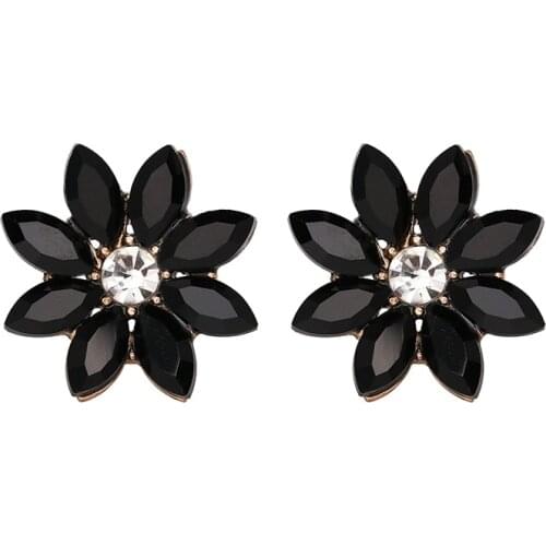 JURAN HOT SALE 2018 Luxury Retro Crystal Stud Earrings with opal Stone Women Fashion Trend Statement Jewelry For Women 19 Styles