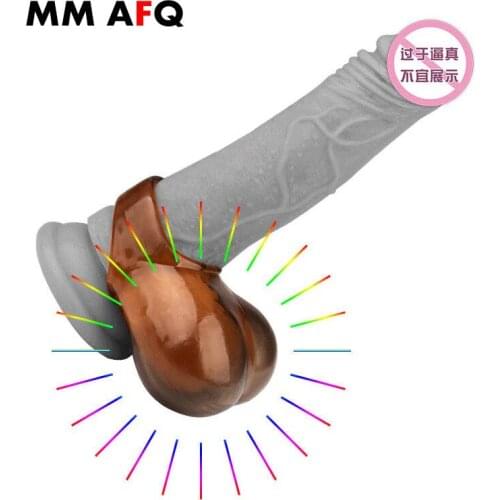 Sex Penis Rings Toys for Adult Cock Ring for Men Penis Extender Male Chastity Device Lock Sperm Scrotal Bound Massager Sex Shop