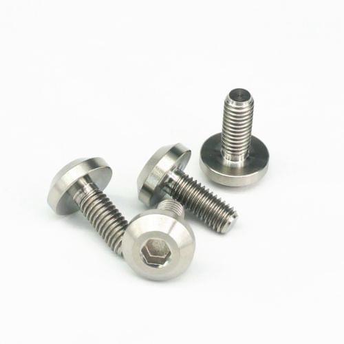 LOT 4 M6x15mm Pitch 1mm Ti Grade 5 Titanium Motorcycle Brake Disc Mount Hex Socket Screw Bolts